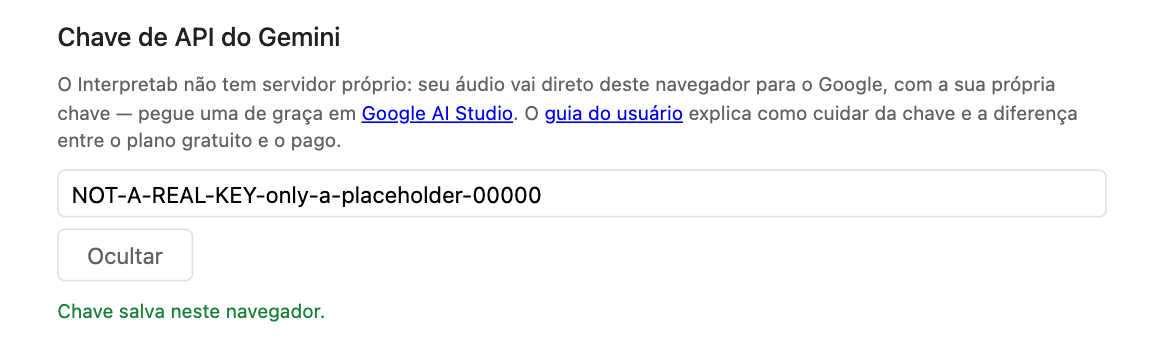 Cole a chave