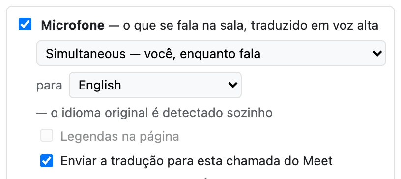 De você para eles