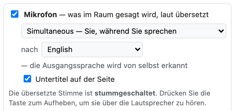Ihre Stimme, deren Sprache