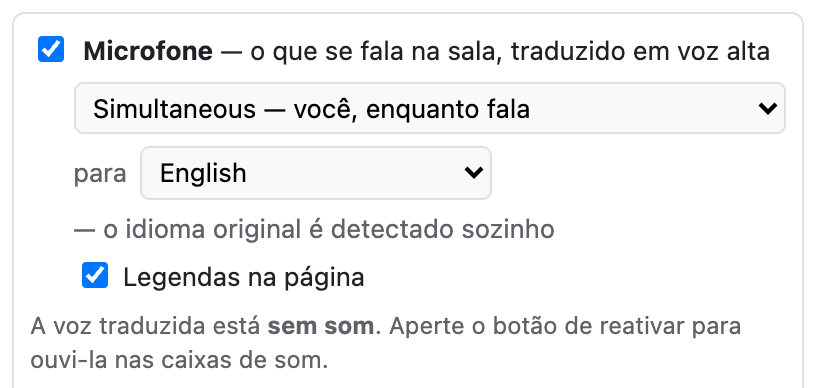 Sua voz, o idioma deles
