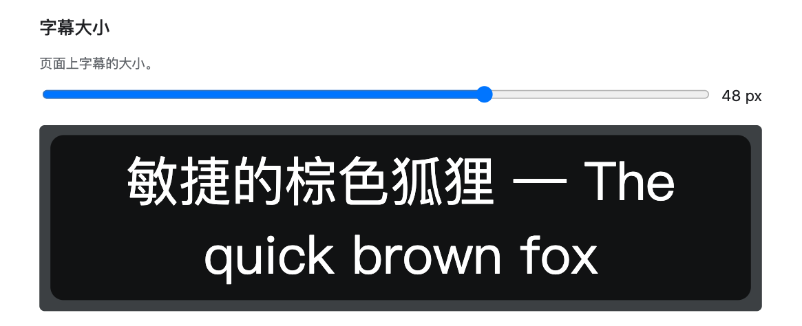 调整字幕大小